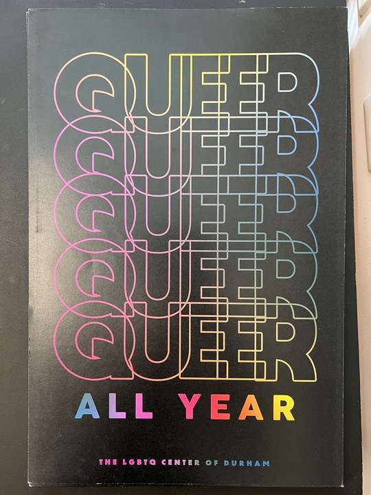 Product Description: Stunning Poster declaring 'Queer All Year'</br> Queer All Year Poster